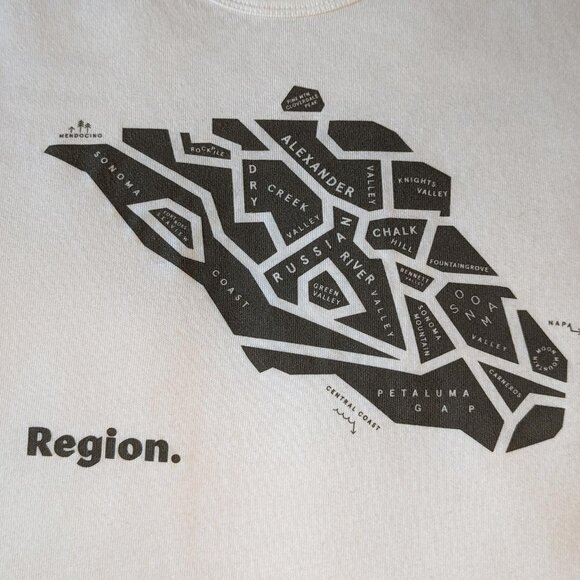 Alternative Apparel Region Wine Tasting Room Women's Soft T Shirt Wine Country - Picture 3 of 7